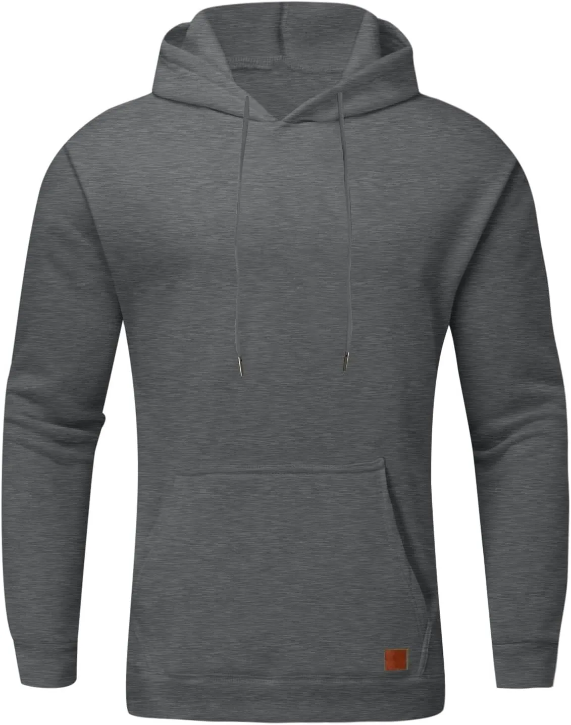 Mens Oversized Hoodies Pullover Solid Vintage Long Sleeve Sweatshirt Heavyweight Baggy Streetwear Top Athletic