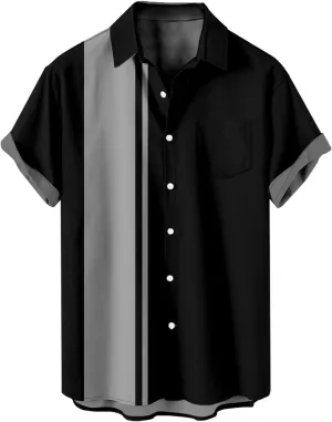 Mens Short Sleeve Button Down Shirt Casual Collared Linen Shirts Vacation Beach Shirts Textured Shirts
