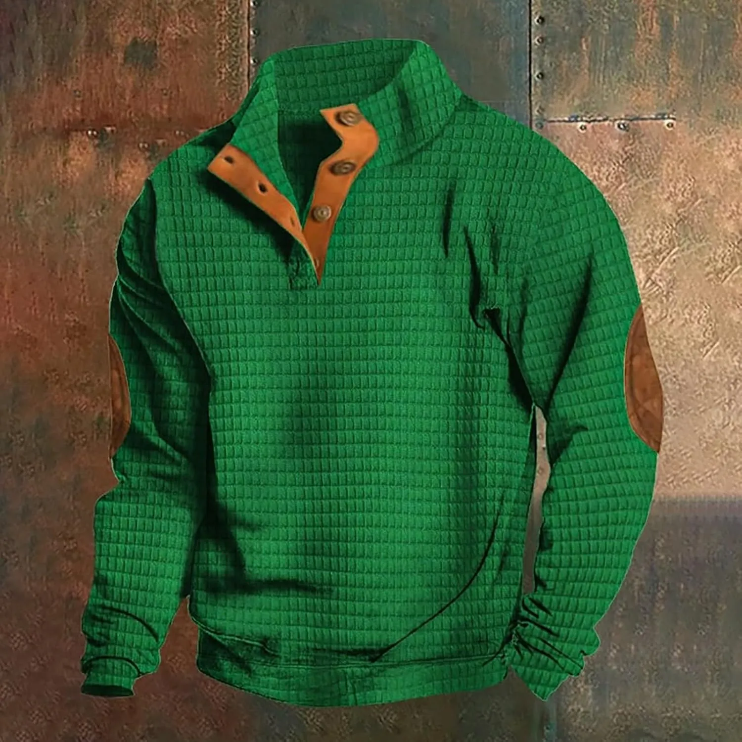 Mens Sweater Fall And Winter Casual Long Sleeved Zipper Shaker Warm Long Sleeved Sweater Tops Men'S Stand Up Collar