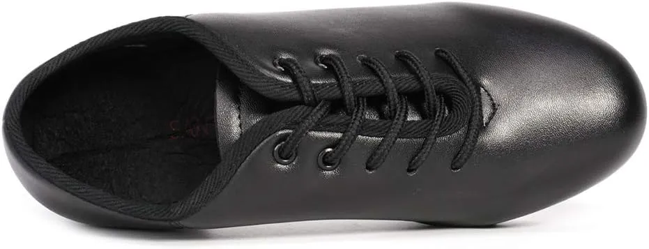 Men's Tap Shoes Jazz Lace Up Full Sole Tap Dancing Shoes