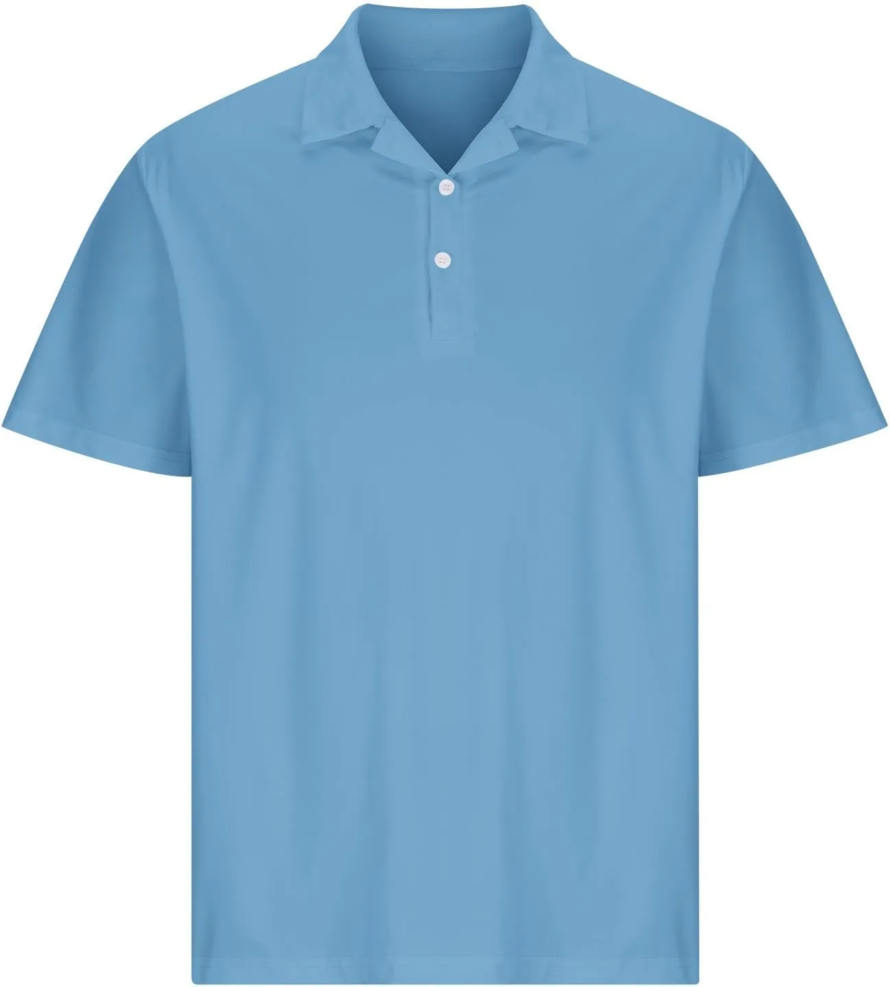 Men's White Golf Shirts, Short Sleeve, Moisture Wicking, Dry Fit, Polo Shirts, Casual Golf Shirts