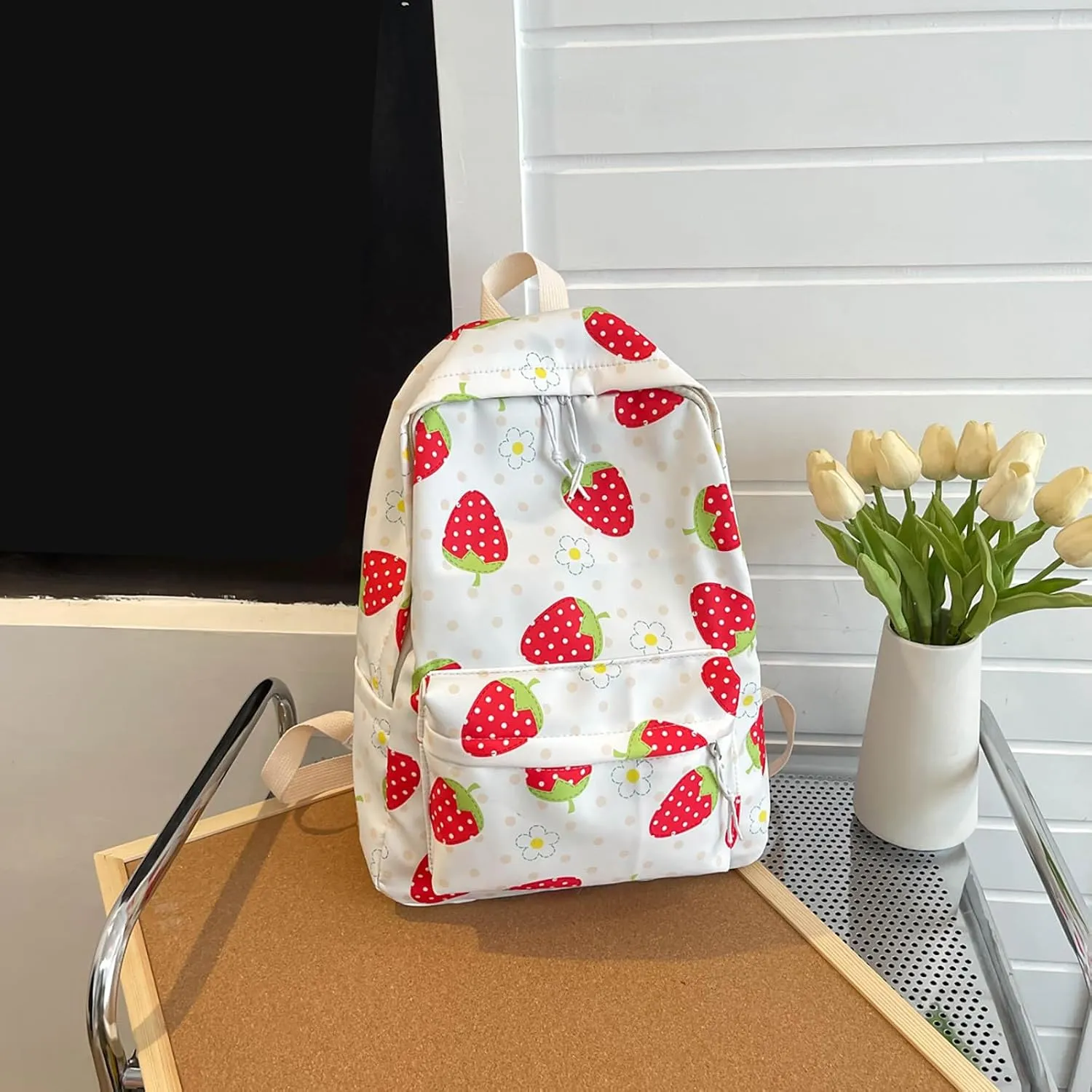 Mini Backpack Purse for Women Retro Large Capacity Solid Soft Fashion Backpacks School Backpack for Teen Girls(White)
