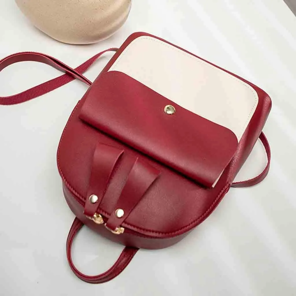 Mini Backpack Purse for Women Soft Leather Backpacks Travel Bags Cute Tote Mini Vegan Leather Backpack for Woman