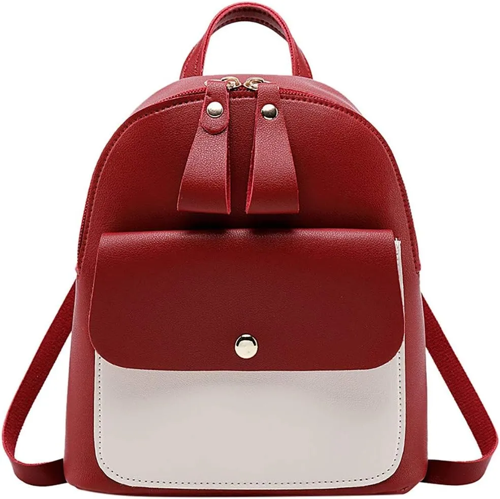 Mini Backpack Purse for Women Soft Leather Backpacks Travel Bags Cute Tote Mini Vegan Leather Backpack for Woman
