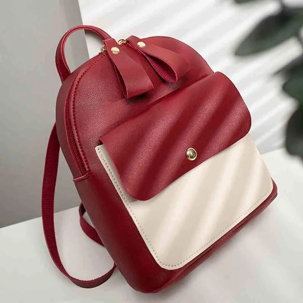 Mini Backpack Purse for Women Soft Leather Backpacks Travel Bags Cute Tote Mini Vegan Leather Backpack for Woman