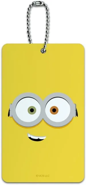 Minions Bob Face Luggage Card Suitcase Carry-On ID Tag