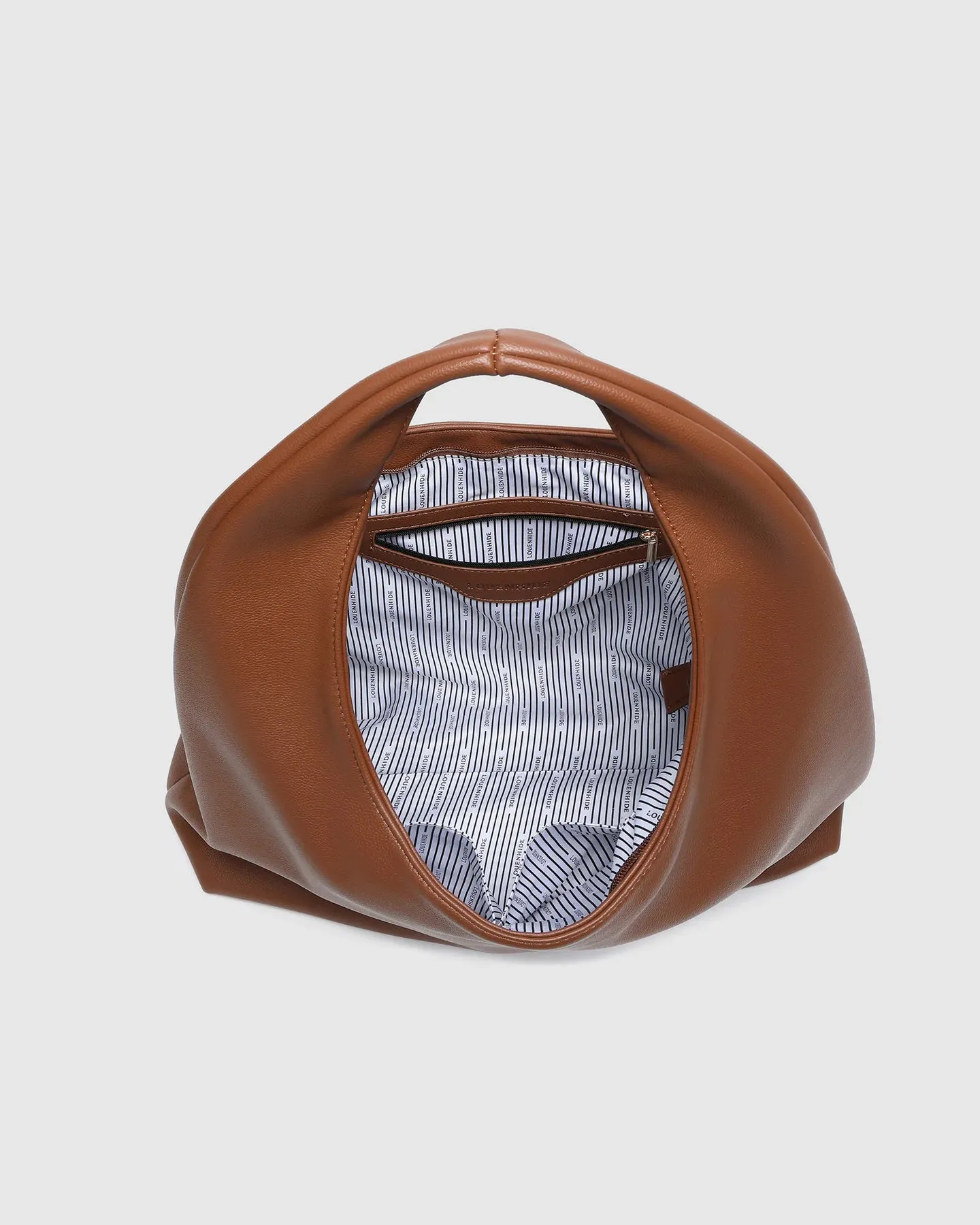 Monaco Shoulder Bag in Tan by Louenhide