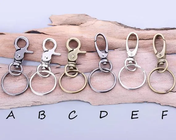 Monogrammed Leather Keychain/Key Fob