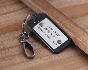 Monogrammed Leather Keychain/Key Fob