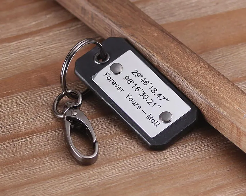 Monogrammed Leather Keychain/Key Fob