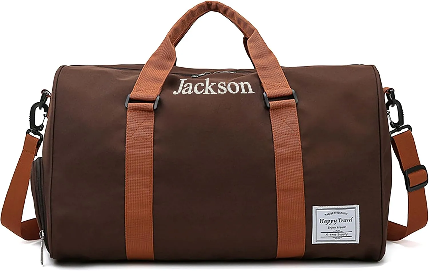 MT WORLD Travel Duffel Bag Personalized Weekender Overnight Bag with Initials Sports Tote Bags for Men Teen Boys Weekend Travel Bag with Shoes Compartment for Travel Beach Short Trips Camping Hiking
