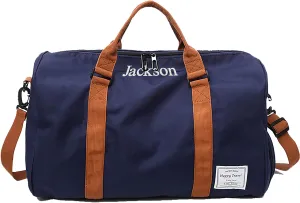 MT WORLD Travel Duffel Bag Personalized Weekender Overnight Sports Tote for Men Teen Boys Weekend Travel with Shoes Compartment for Travel Beach Short Trips Camping Hiking