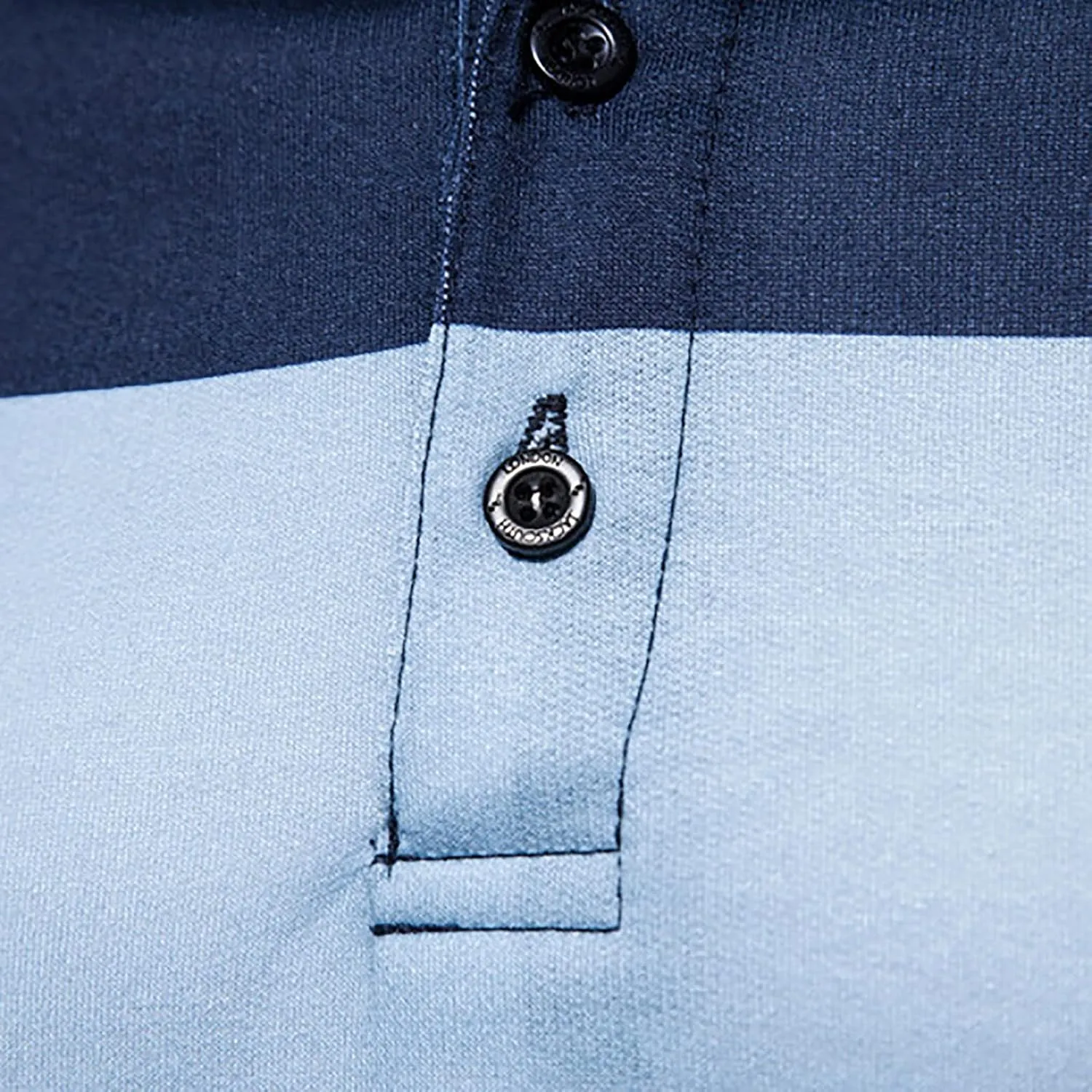 Muscularfit Mens Golf Shirt Summer Slim Fit Short Sleeve Striped Polo Shirts Causal Collar Buttons Henley Athletic T-Shirts
