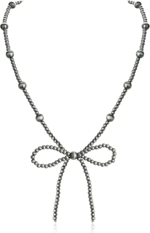 Navajo Pearl Bow Necklace Western Jewelry for Women Cowgirl Turquoise Necklaces Jewelry