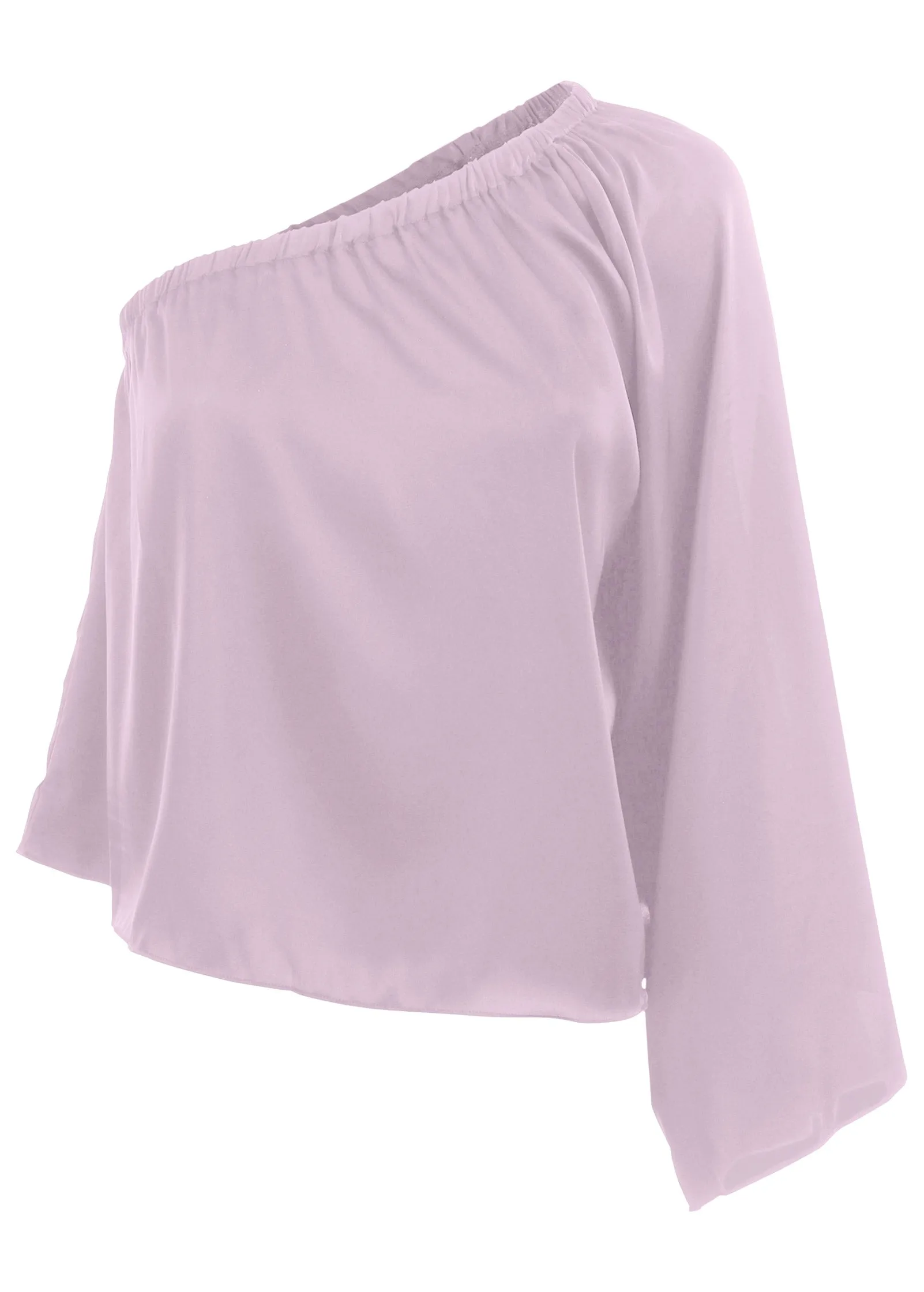 One Shoulder Top - Lilac