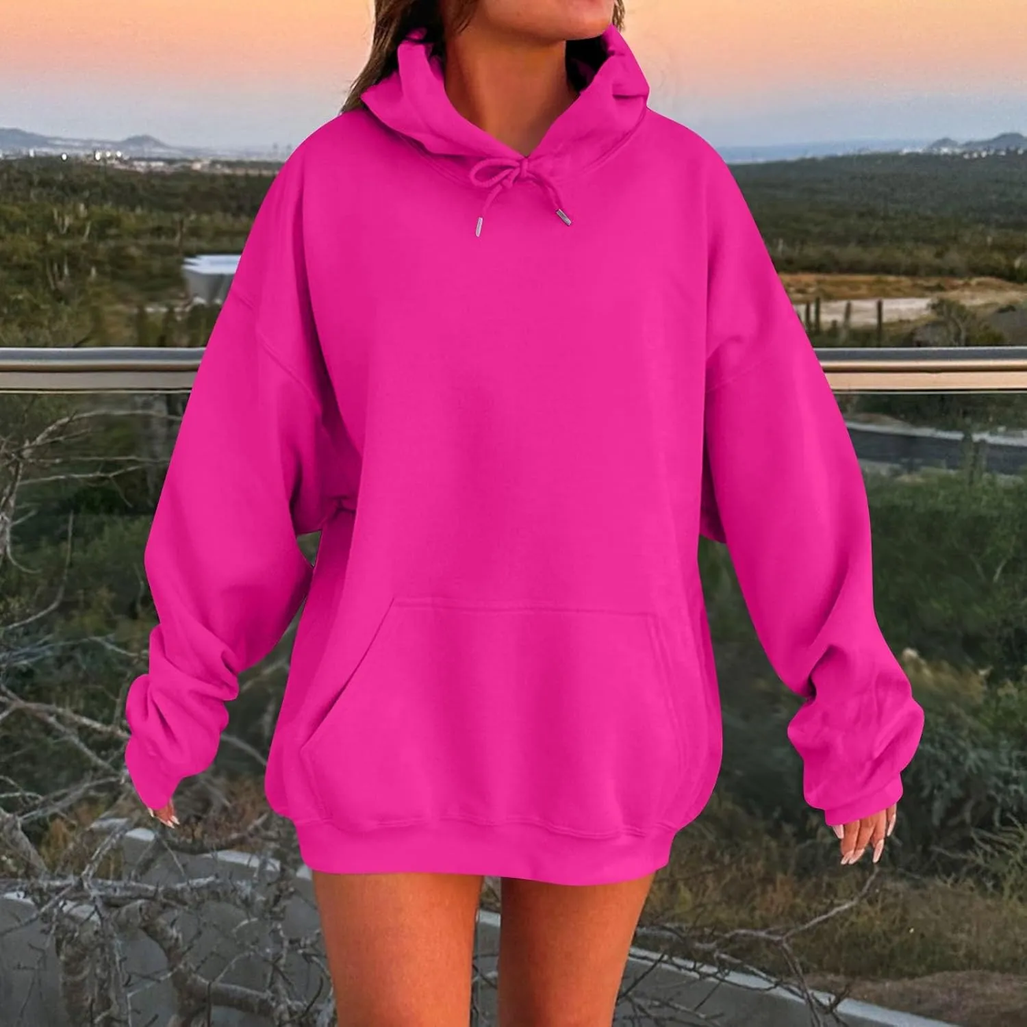 Oversized Hoodies for Women Cute Sweatshirts Long Sleeve Comfy Casual Basic Pullover Tops 2024 Fall Fashion Outfits