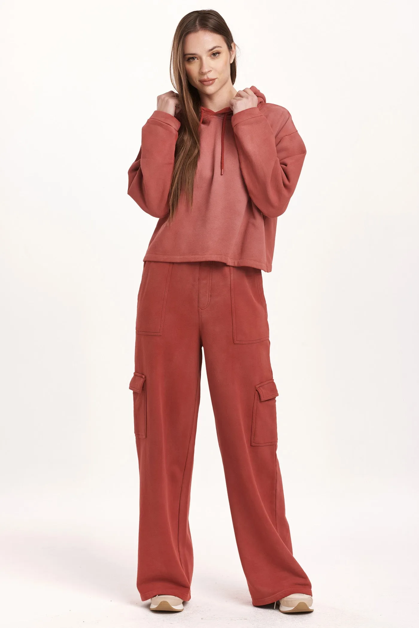 PAXTON HOODIE SWEATSHIRT INTENSE RUST