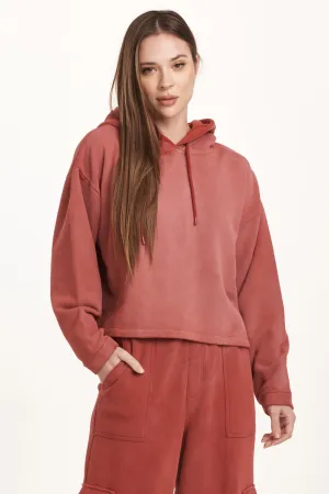 PAXTON HOODIE SWEATSHIRT INTENSE RUST