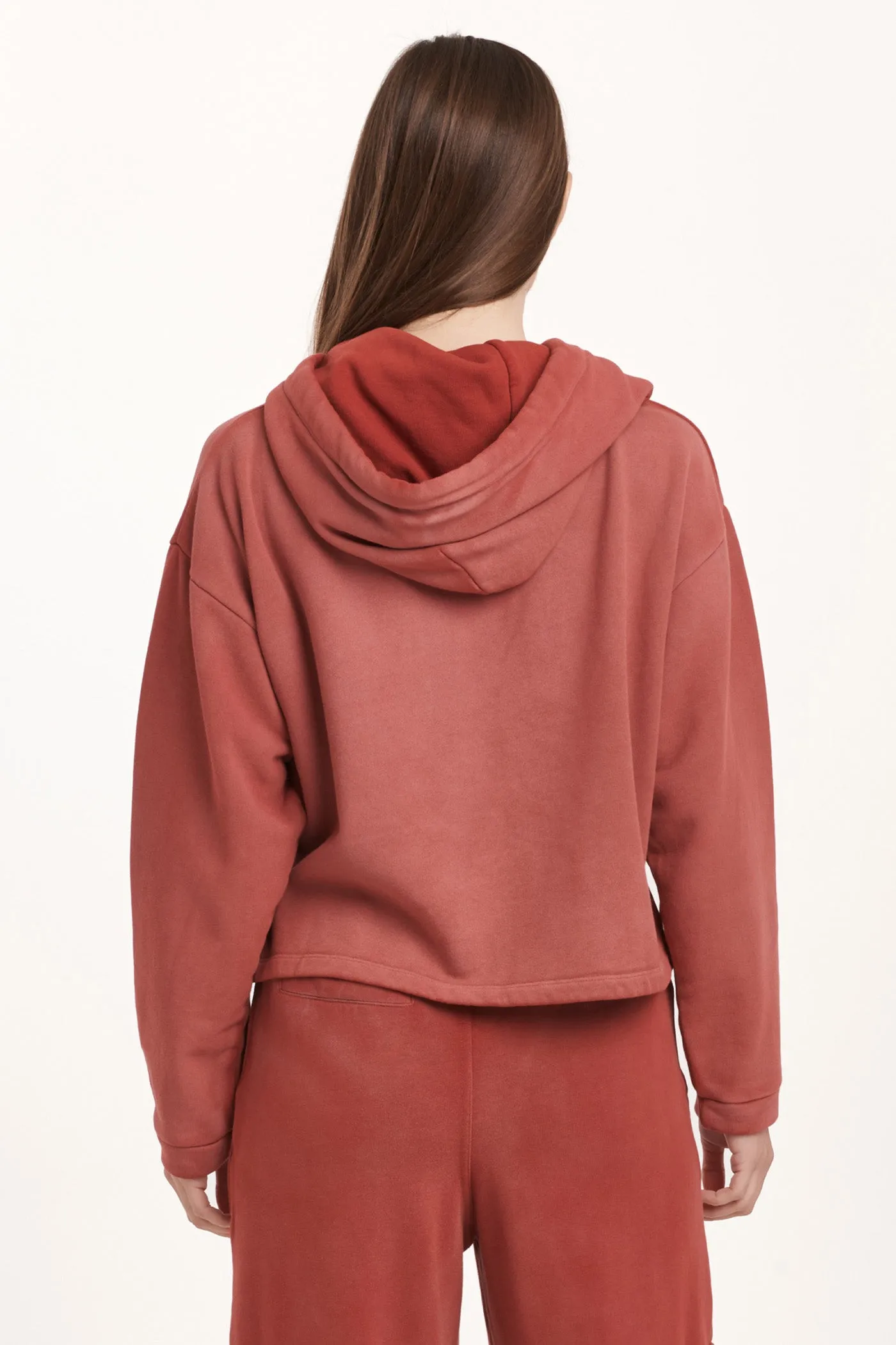 PAXTON HOODIE SWEATSHIRT INTENSE RUST