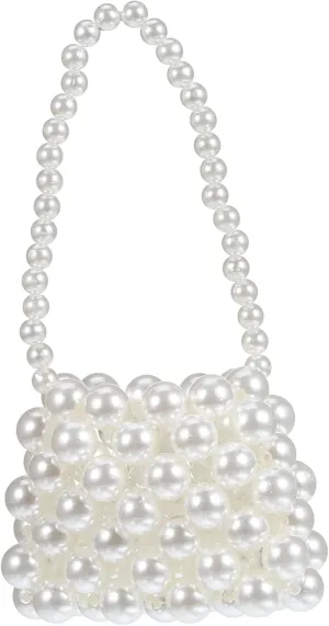 Pearl Clutch Purse for Women Elegant Change Purse with Strap Design for Weddings Parties Daily Use Lightweight and Comfortable Handbag