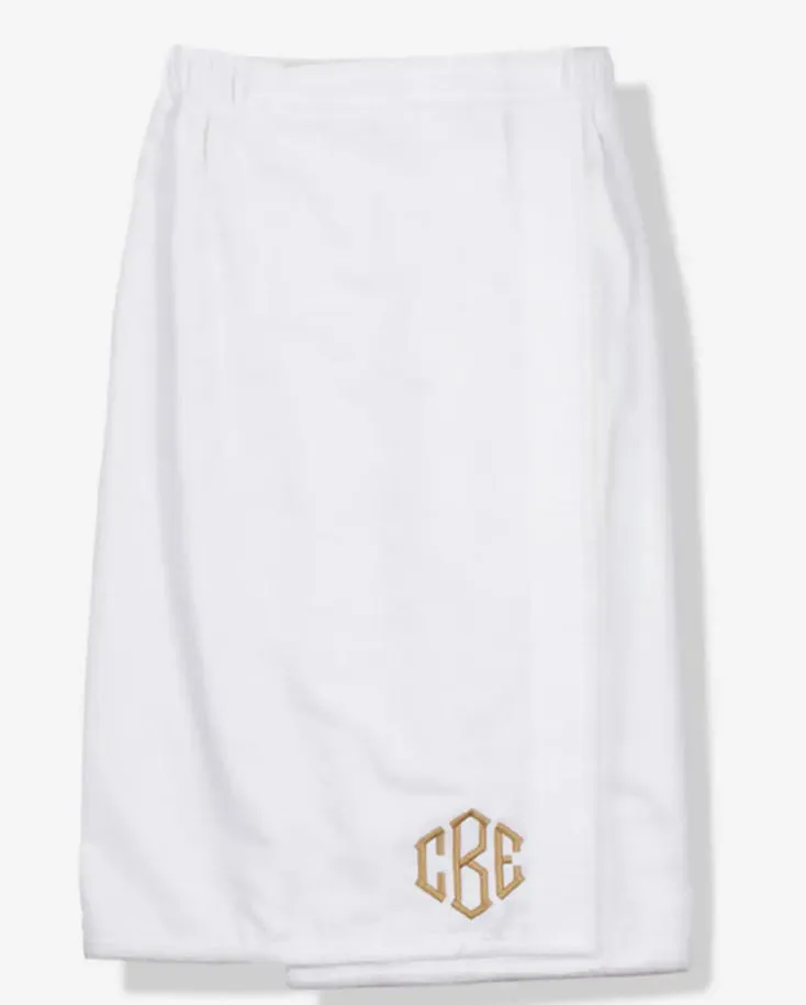 Personalized with name or custom waffle weave spa towel wrap