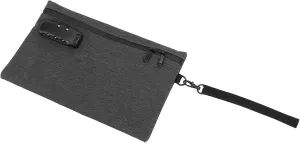 POCREATION Activated Carbon Smell Proof Bag, Combination Lock Odor Isolation Pouch for Medication, Cosmetics, Travel, Business Trip, Compact Storage Bag with Double Zipper Design, 30x20x5.5cm