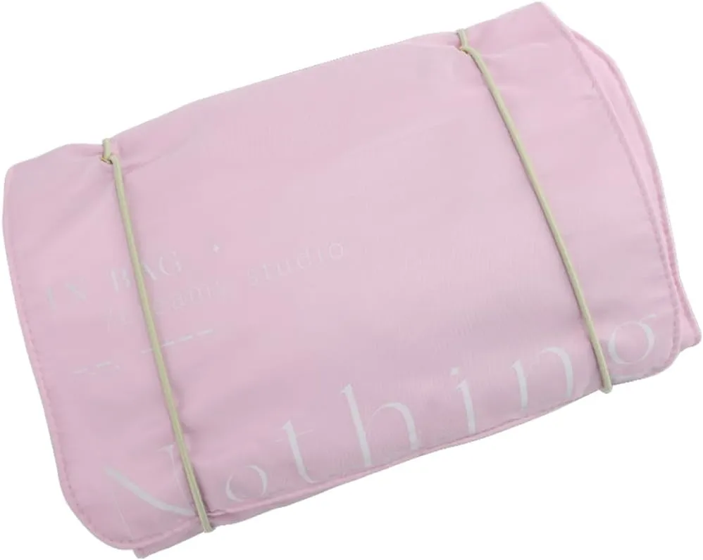Portable Roll Up Makeup Bag, Travel Toiletry Organizer 4 in 1 Detachable Cosmetic Bag, 4 Removable Storage Cosmetic Bags for Women & Men Toiletries Organizer Gym Camping Grooming (Pink)