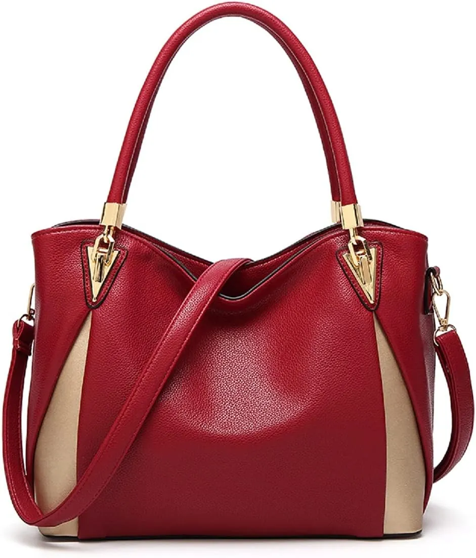 Purses and Handbags for Women Top Handle Bags PU Leather Satchel Totes Shoulder Bag