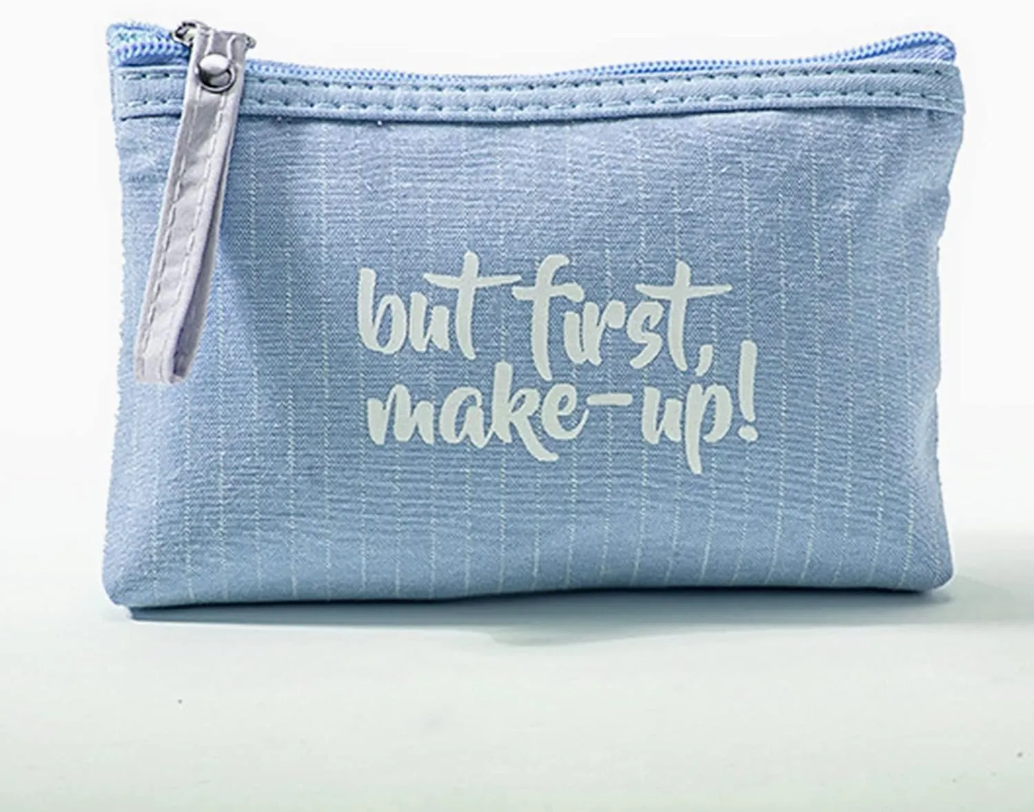 Qikuver Canvas Cosmetic Bags, 2 Pieces Cosmetic Bags for Women, Makeup bag Cute Cosmetic Bag Organizer Small Mini Makeup Pouch for Purse Toiletry Bag