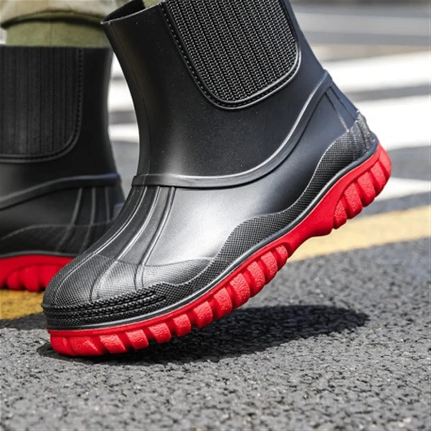 Rain Footwear, High Heels Waterproof Rain Boots Rain Shoes Rainboots(12)