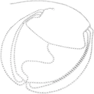 Rhinestone Headband for Women Bridal Headpiece Chain Jewelry Face Jewelry Shiny Rhinestones