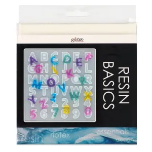 Ribtex Silicone UV Mould Mini Alphanumeric