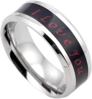 Ring Jewelry Women, Western Rings I Love You Titanium Steel Women Jewelry
