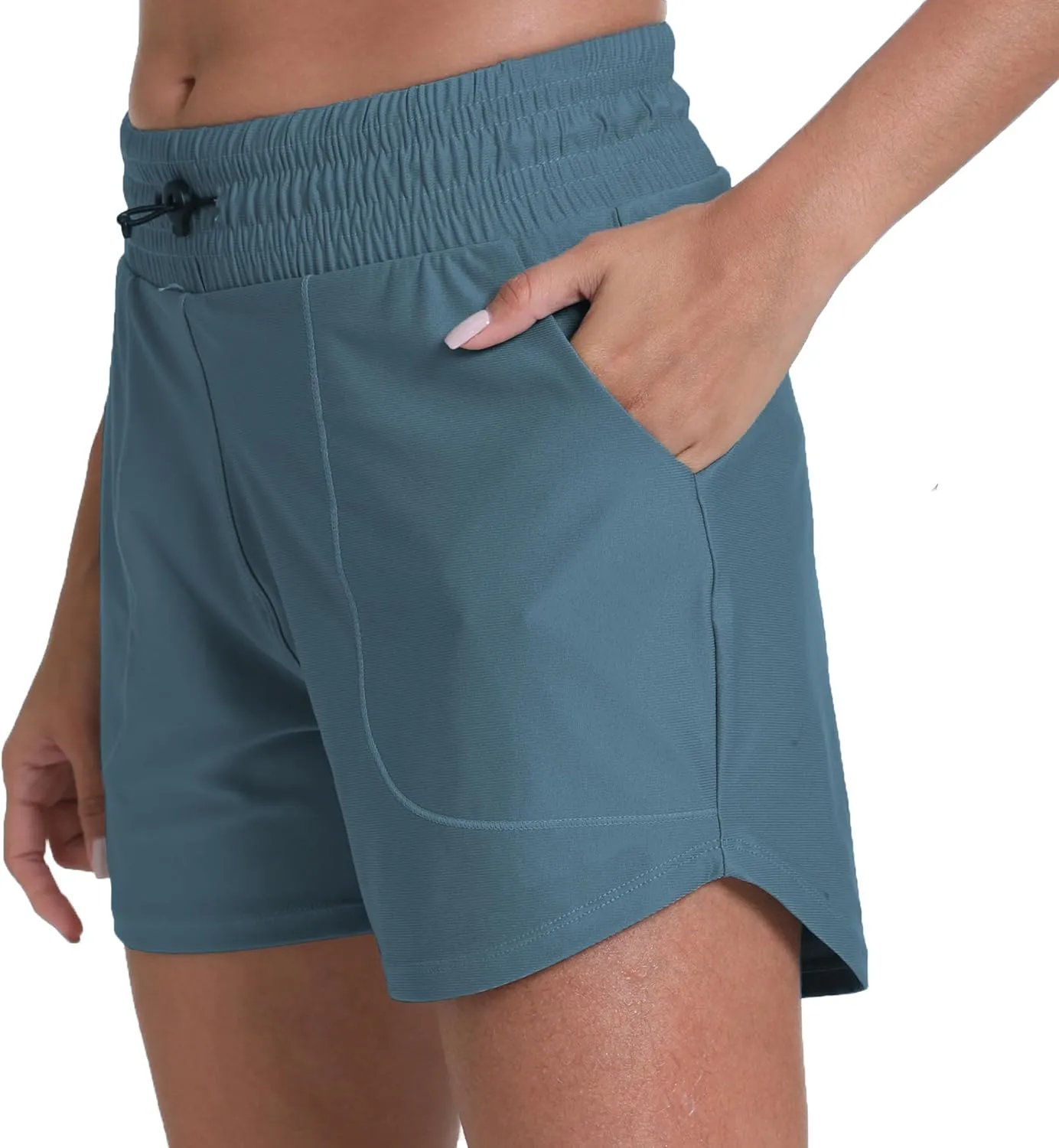 Running Shorts for Women with Liner Athletic Sport Pants Lightweight Gym Workout Shorts with Pockets
