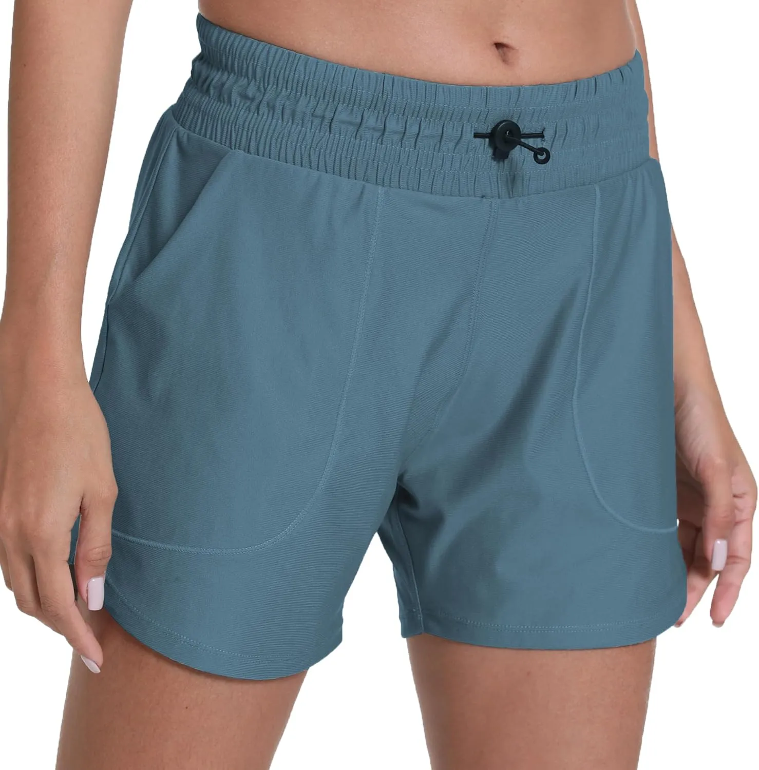 Running Shorts for Women with Liner Athletic Sport Pants Lightweight Gym Workout Shorts with Pockets