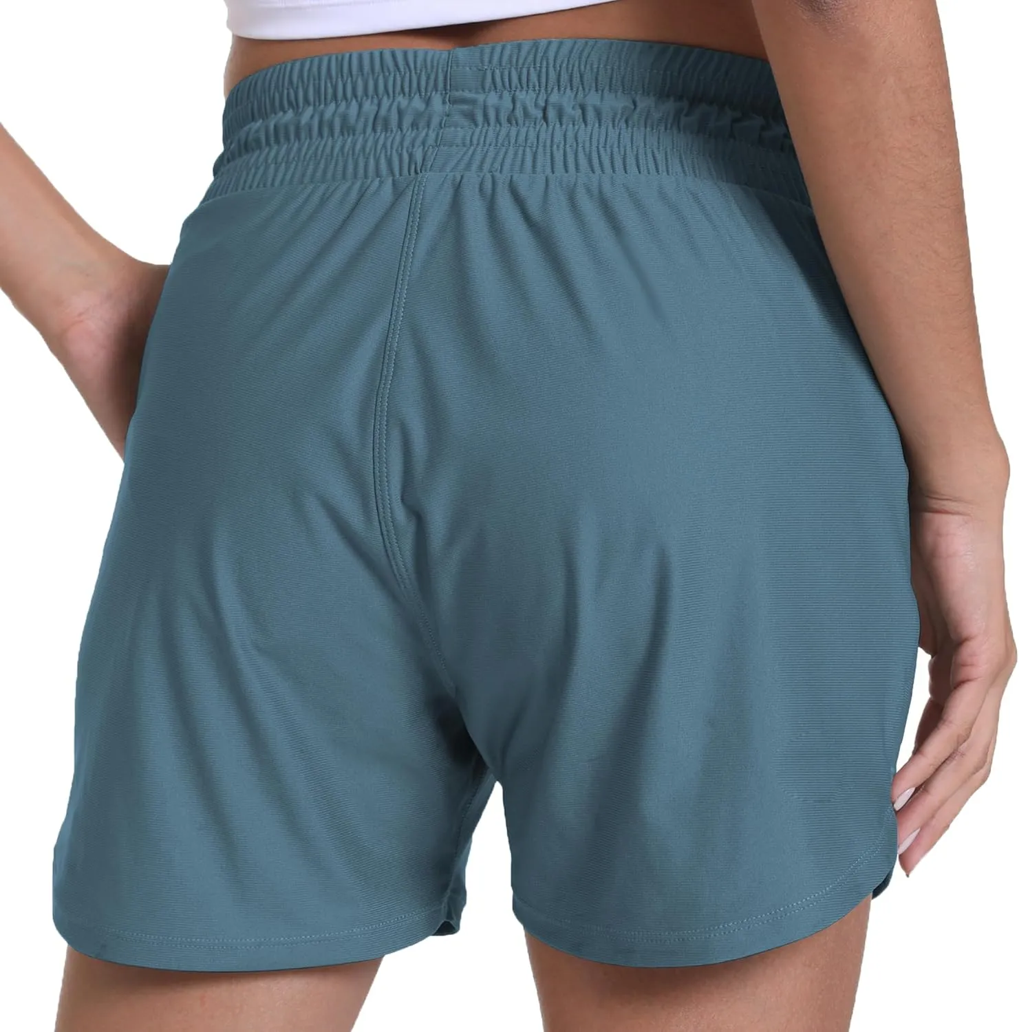 Running Shorts for Women with Liner Athletic Sport Pants Lightweight Gym Workout Shorts with Pockets