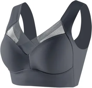 Ruziyoog Zen Chic Bra Hatmeo Posture Correcting Bra Women Comfort Lightweight Wireless Bras Full Coverage Soft Everyday Bras