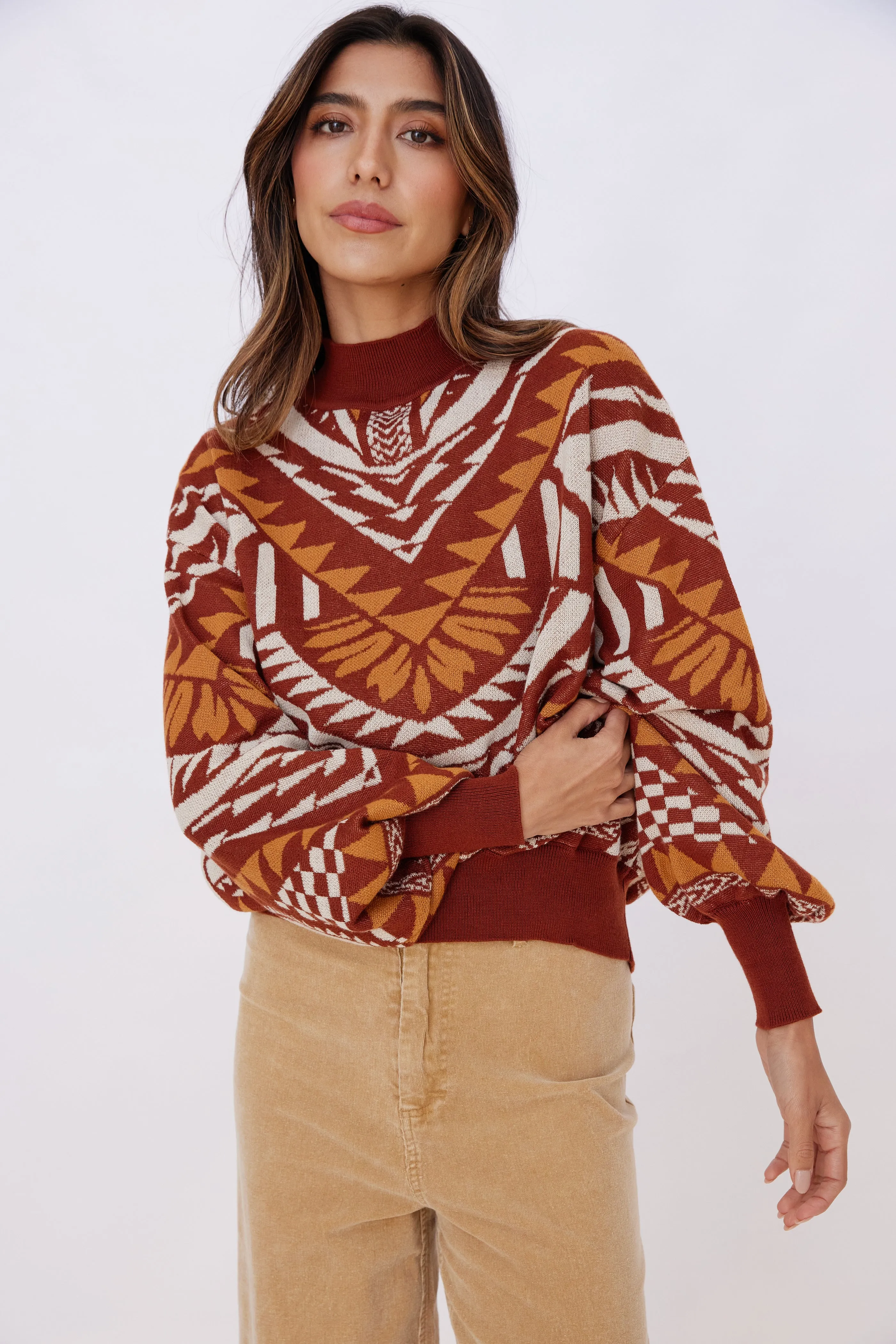 SALE - Lilian Printed Sweater