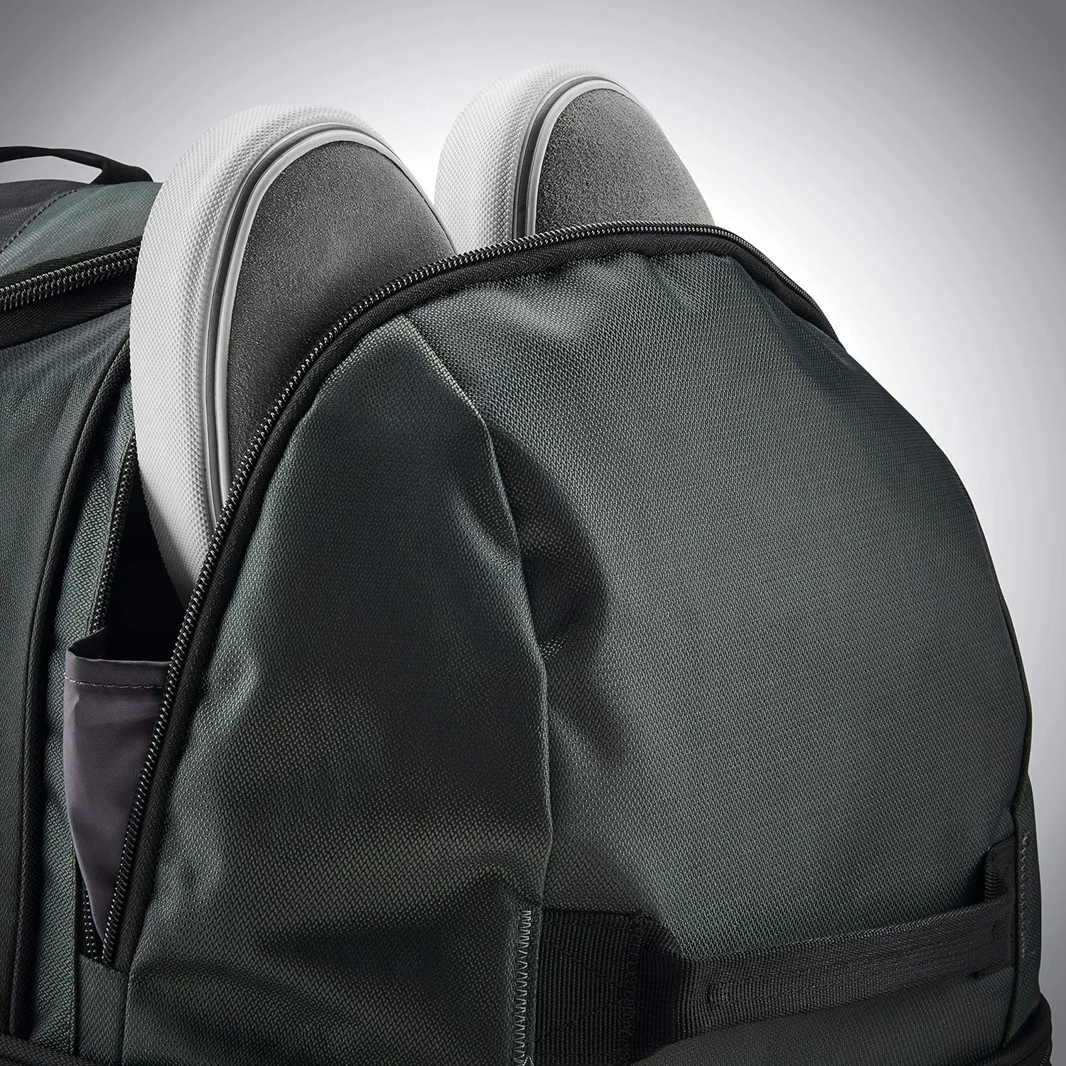 Samsonite Andante 2 Wheeled Duffel Bag  22-Inch Durable Rolling Luggage with Inline Skate Wheels, Push-Button Handle & Spacious Compartments  Travel-Friendly and Lightweight - Moss Green/Black