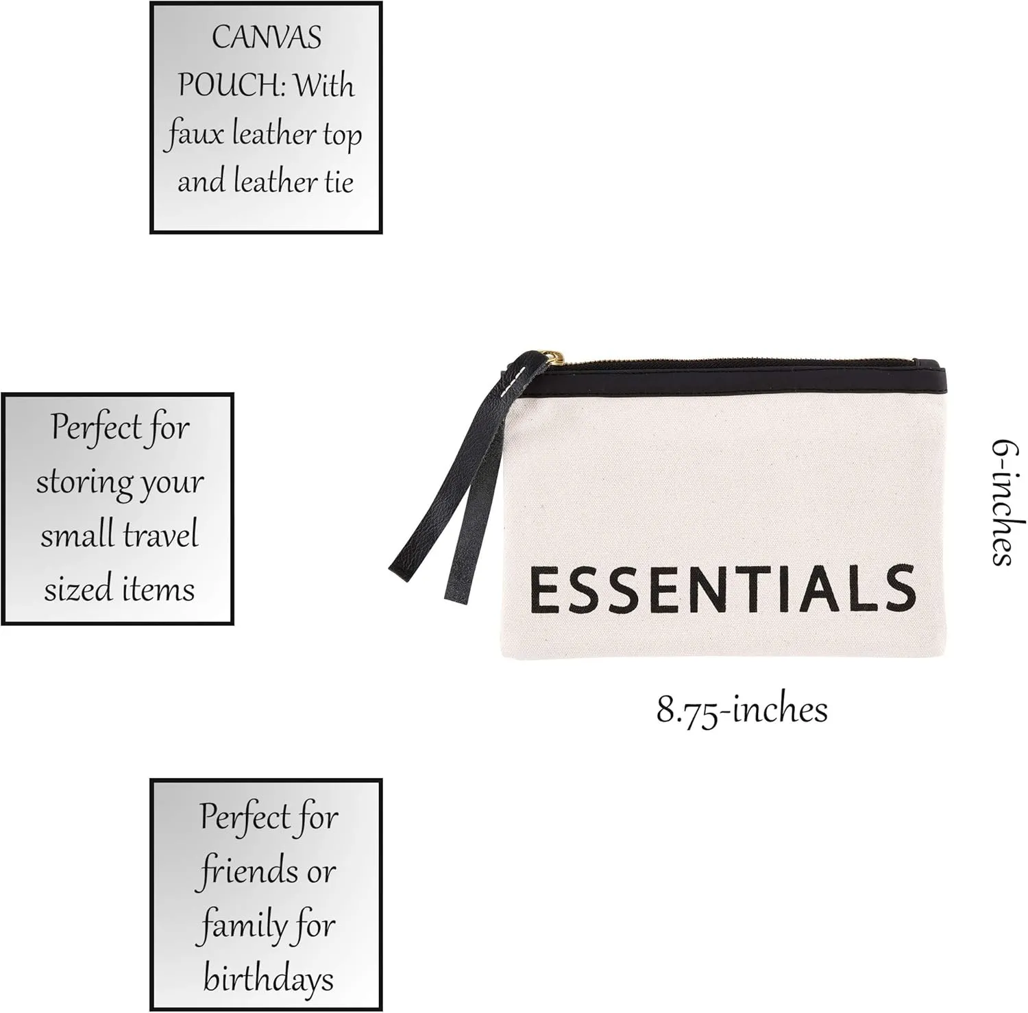 Santa Barbara Design Studio Hold Everything Canvas Pouch, Medium, Essentials