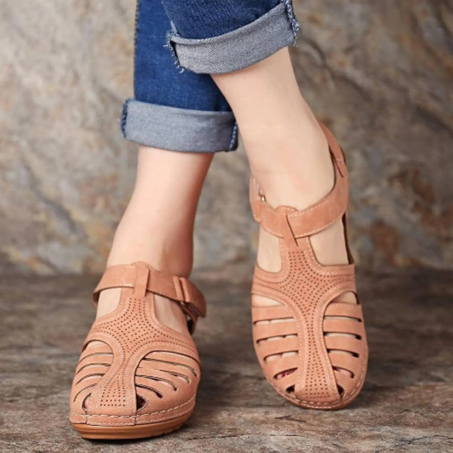 SBGMoSJ Orthopedic Flats for Women Dressy Orthopedic Shoes for Women Wide Feet Sandals for Women Outdoor Women's Athletic Outdoor Sandals Slides Black Chunky Heels for Women Red Block Heels
