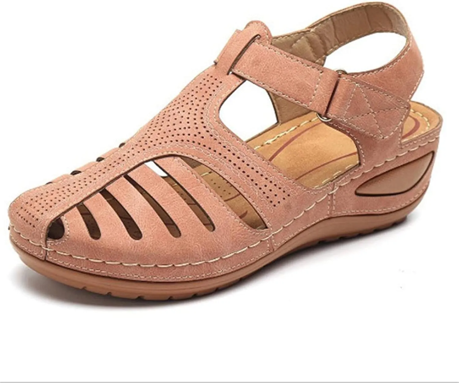 SBGMoSJ Orthopedic Flats for Women Dressy Orthopedic Shoes for Women Wide Feet Sandals for Women Outdoor Women's Athletic Outdoor Sandals Slides Black Chunky Heels for Women Red Block Heels