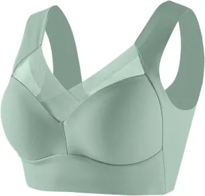 Seamless Sexy Push Up Bras for Older Women Wireless Forme Posture Correcting Sports Bra with Support Bra Seniors 2025