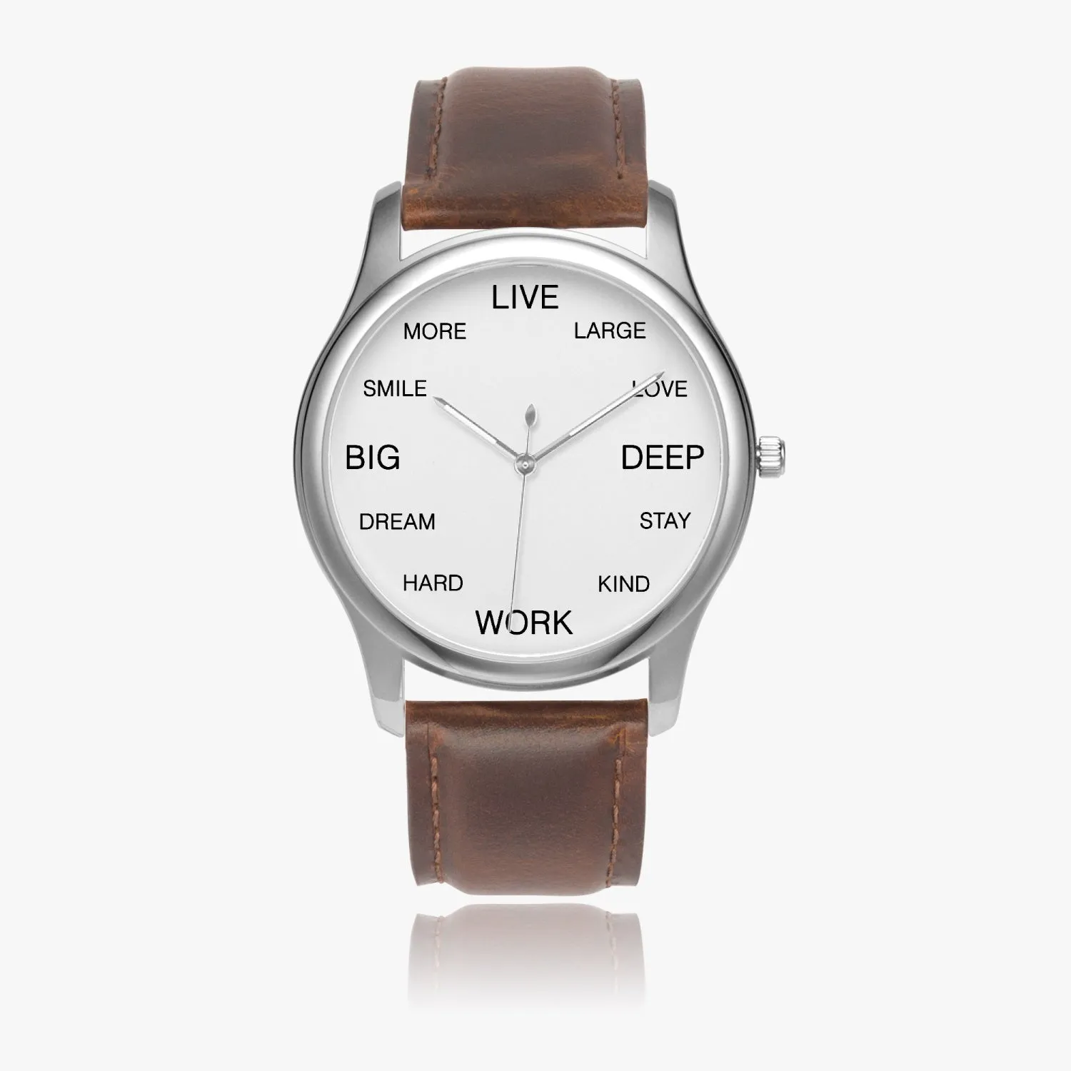 Smile More Love Deep Motivational Quotes Quartz Watch