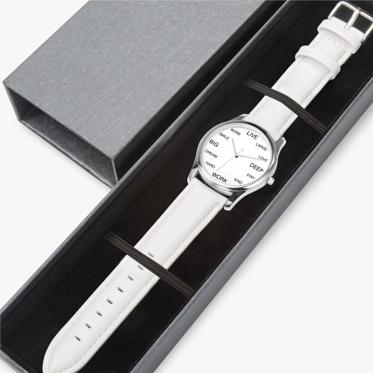 Smile More Love Deep Motivational Quotes Quartz Watch