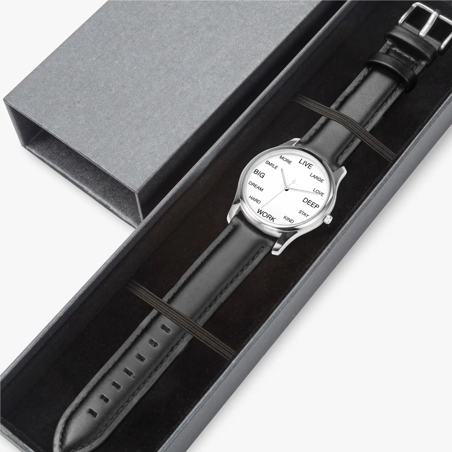 Smile More Love Deep Motivational Quotes Quartz Watch