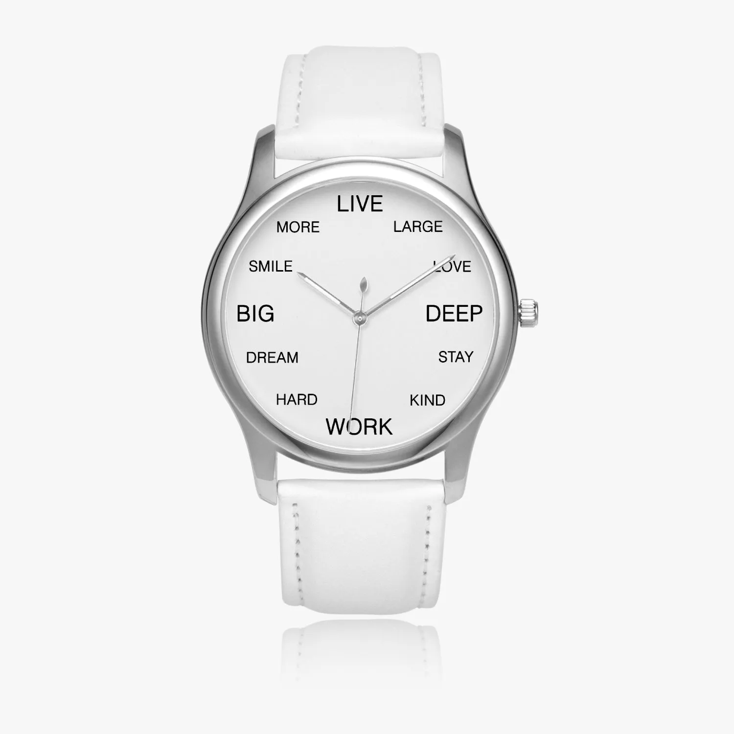 Smile More Love Deep Motivational Quotes Quartz Watch