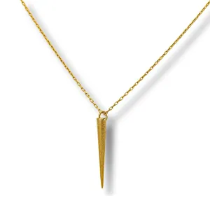 Spike Necklace, Spike Pendant, Throne Necklace, Throne Pendant, 925 Silver Jewelry, Handmade Jewelry, Minimalist Jewelry, Silver Necklace, Gift for Her (Gold)