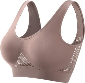 Sports Bras for Women High Support Push Up Bras Anti-Sagging Breasts Cooling Comfort Wireless Bra Breathable Liftup Air Bra