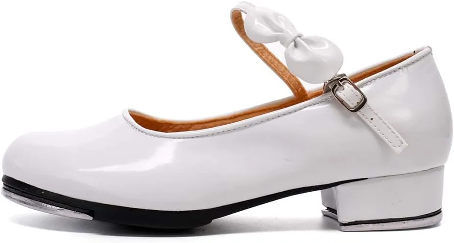 SWDZM Women's & Girl's Jazz Tap Dance Shoes Tap-Flex Patent Leather Tap Shoe,WX-208